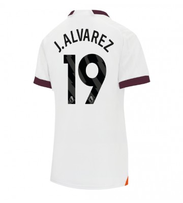 Manchester City Julian Alvarez #19 Bortatröja Dam 2023-24 Kortärmad